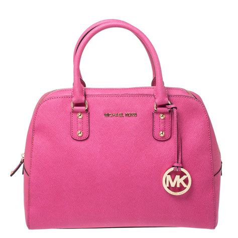 michael michael kors cindy medium dome satchel fuchsia